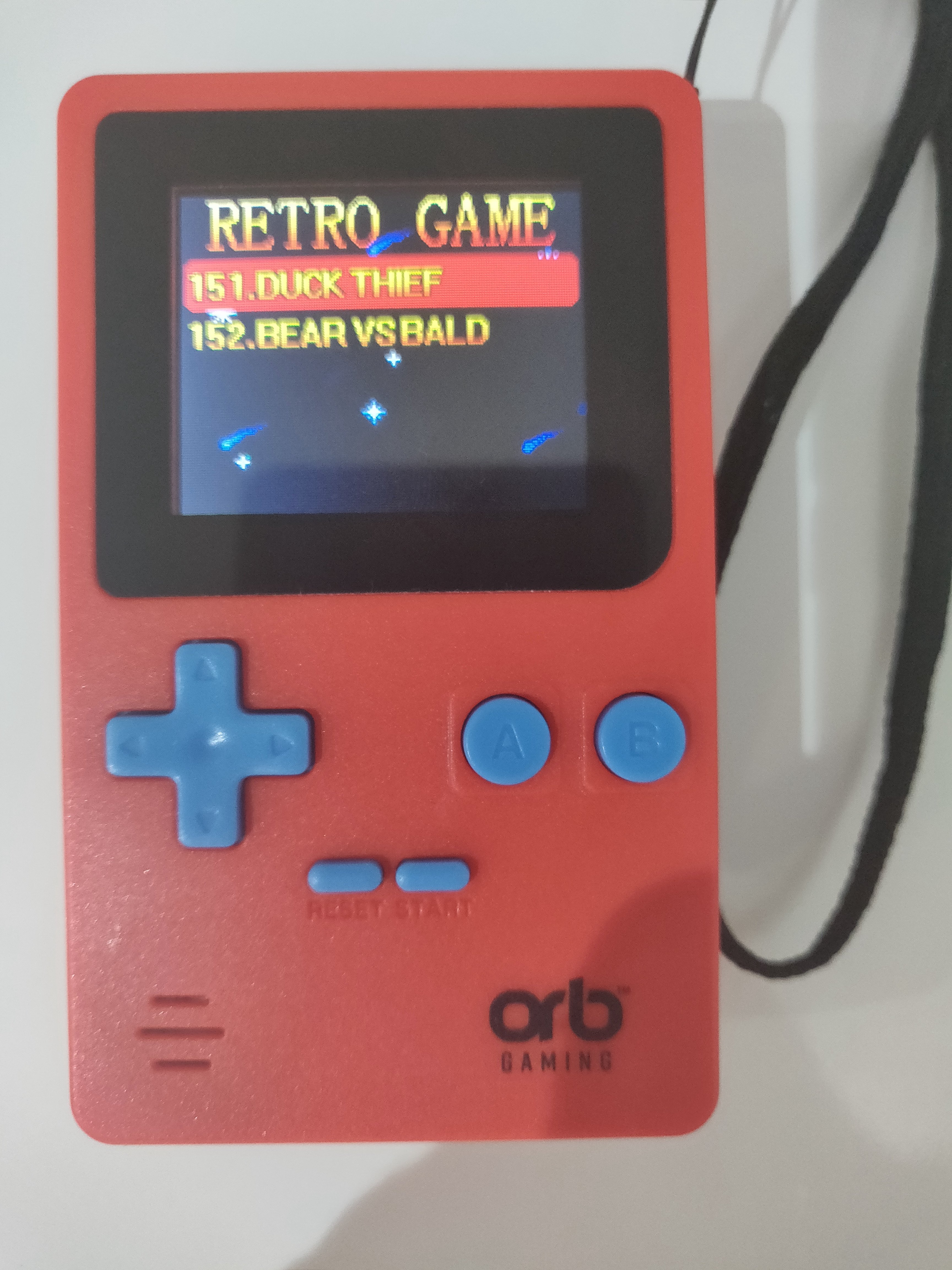 orb gaming retro handheld console