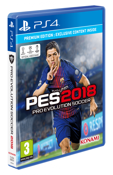 KONAMI Announces FC Barcelona's Luis Suárez as Star of PES 2018 European  Pack Shot