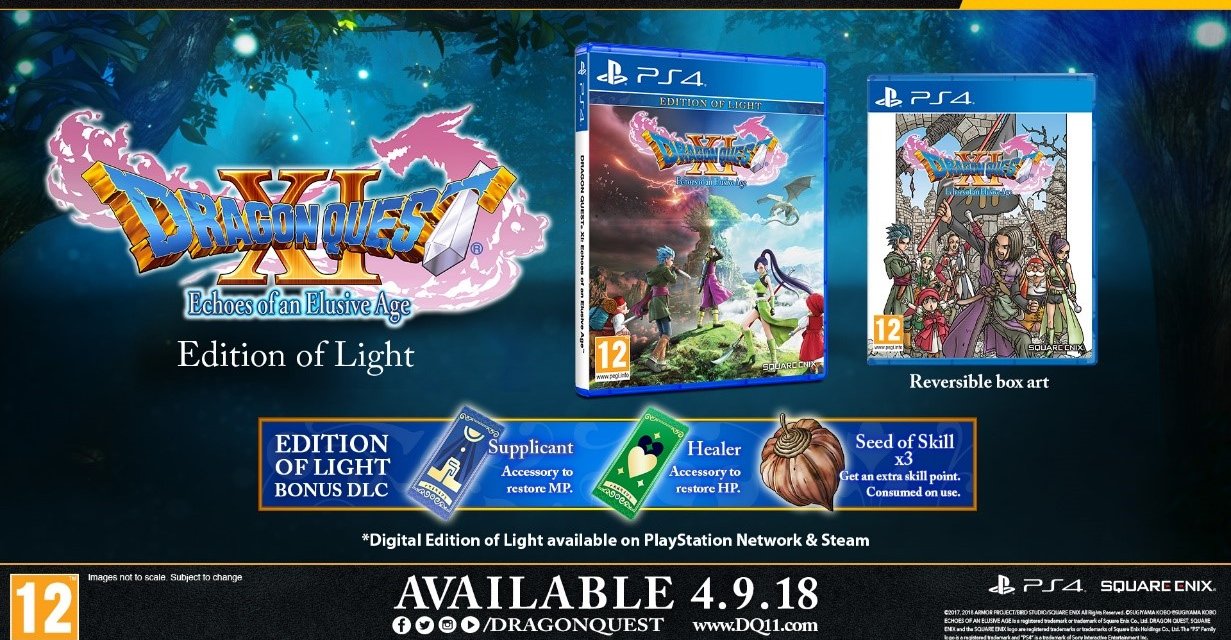 Dragon Quest XI Special Editions Revealed