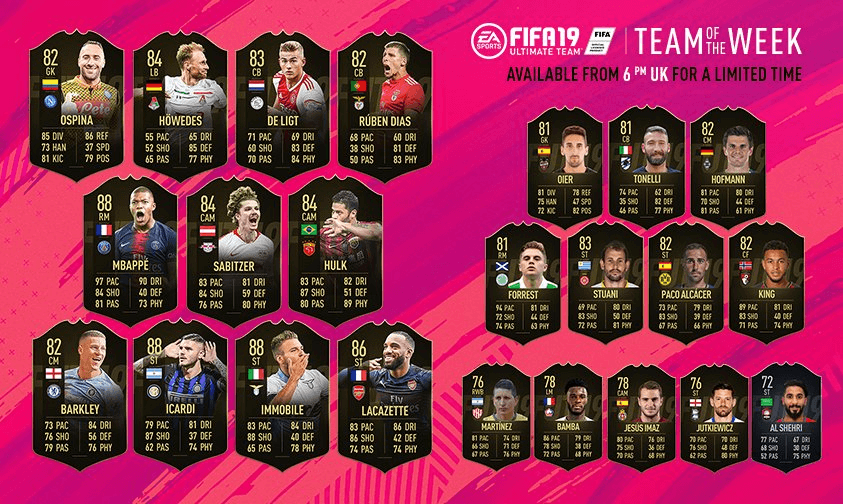 FIFA 19 FUT TOTW 4