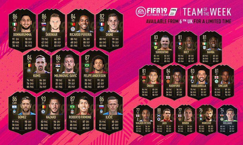 FIFA 19 TOTW 16