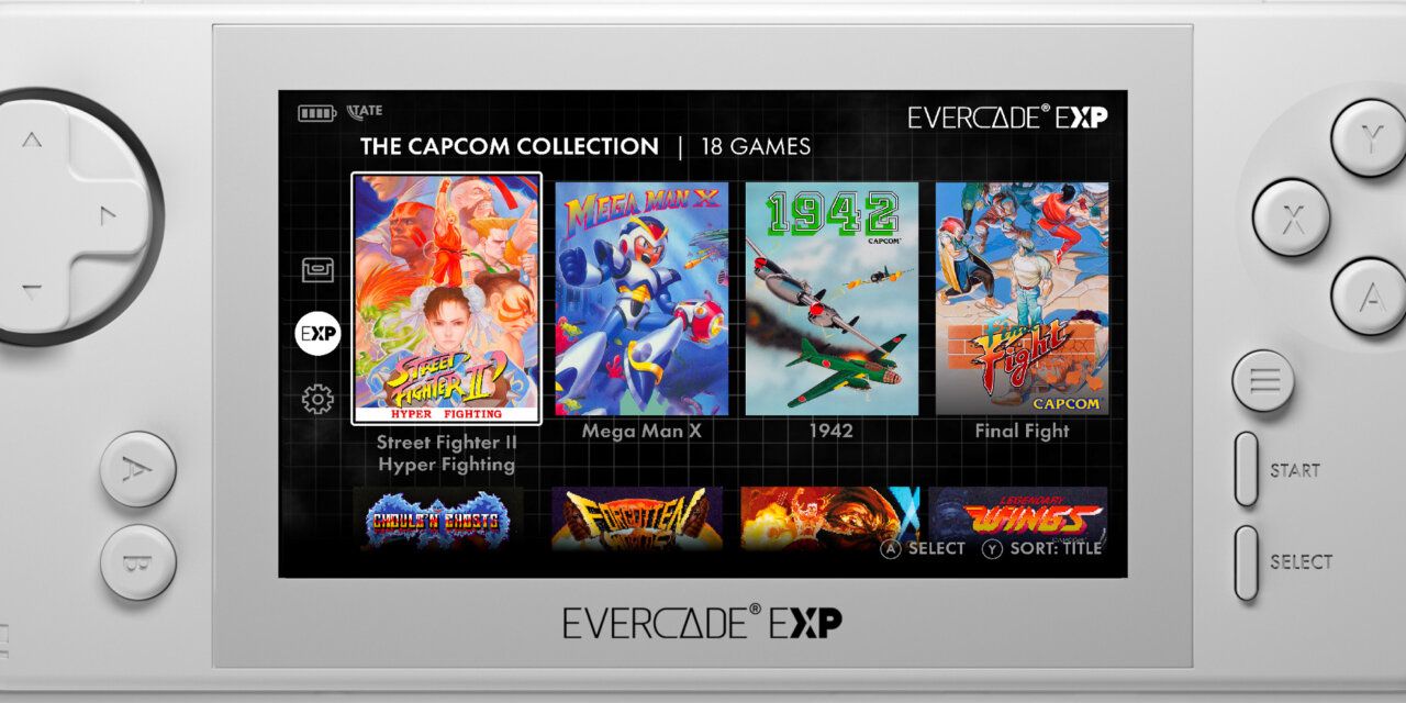 18 Capcom Games to be built-in with Evercade EXP