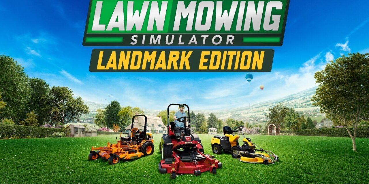 Lawn Mowing Simulator is out now digitally and physically for Nintendo Switch!